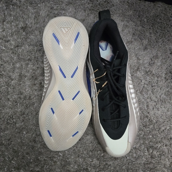 Adidas Anthony Edwards 1 Low Men Size 13 Black Blue And Metallic New 022026 - Picture 5 of 9